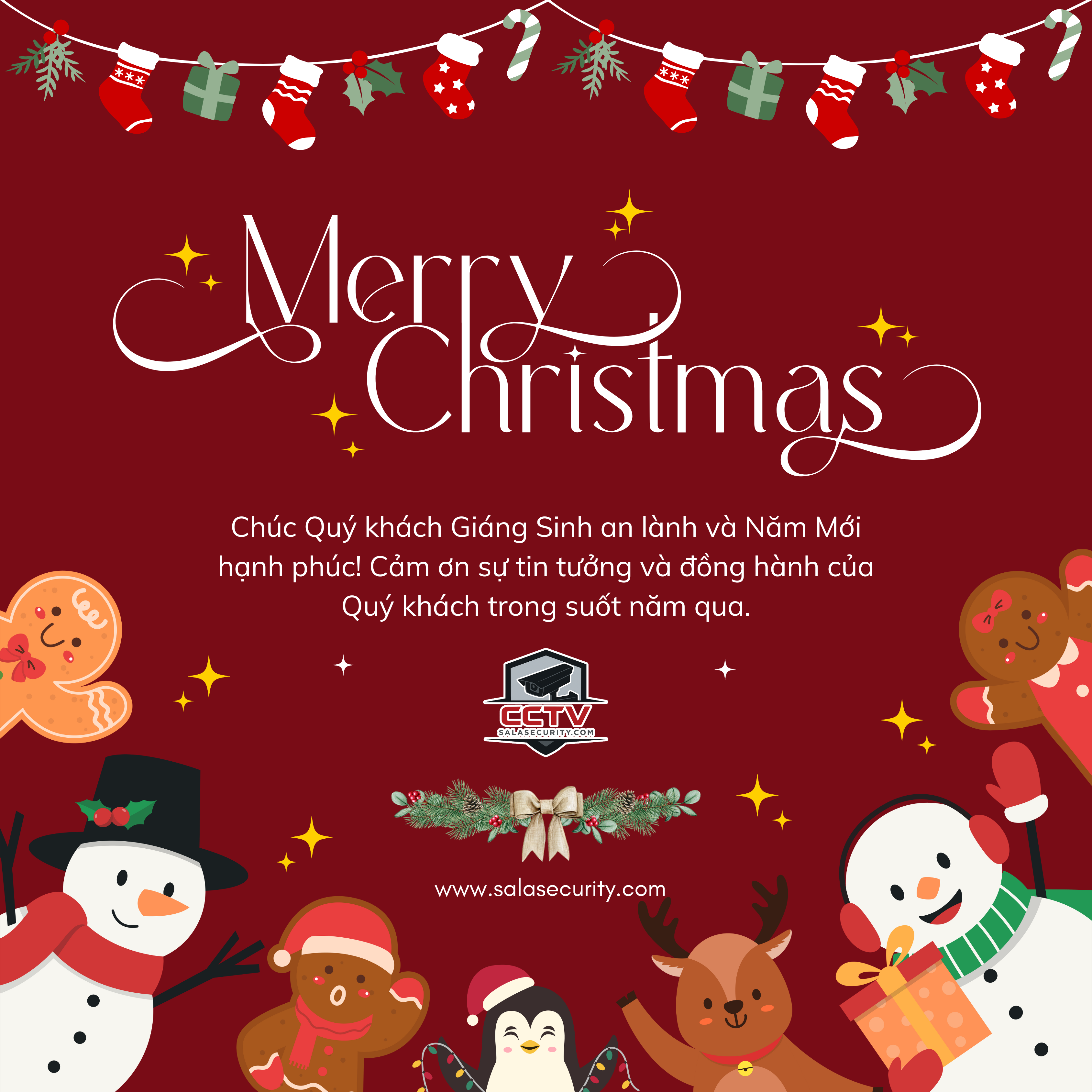 Chúc Mừng Giáng Sinh 2025 – Sala Security Tri Ân Quý Khách Hàng